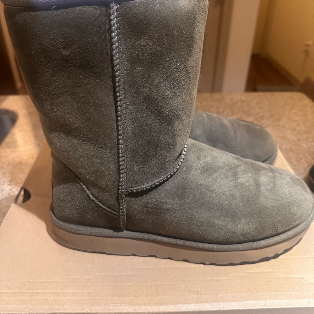 UGG Olive Suede Boots